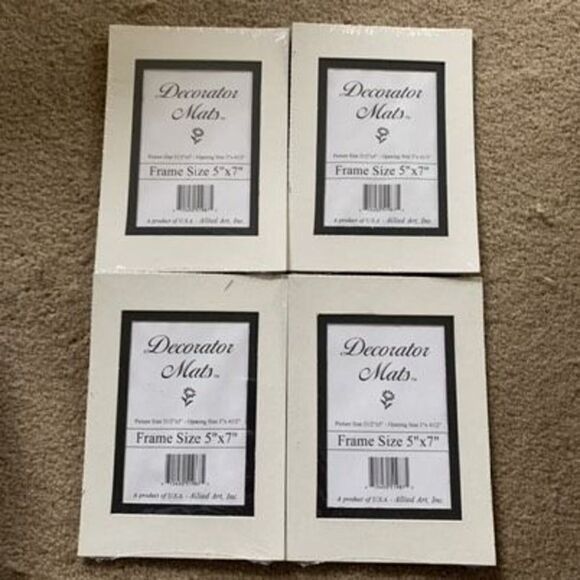 4 Frame Size 5”x7” Decorator Mats *New* - Picture 1 of 4